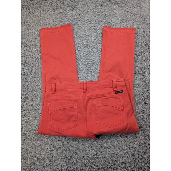 Sanctuary Jeans Women 24 Salmon Cropped Slim Denim Stretch Low Rise Normcore - Picture 1 of 10